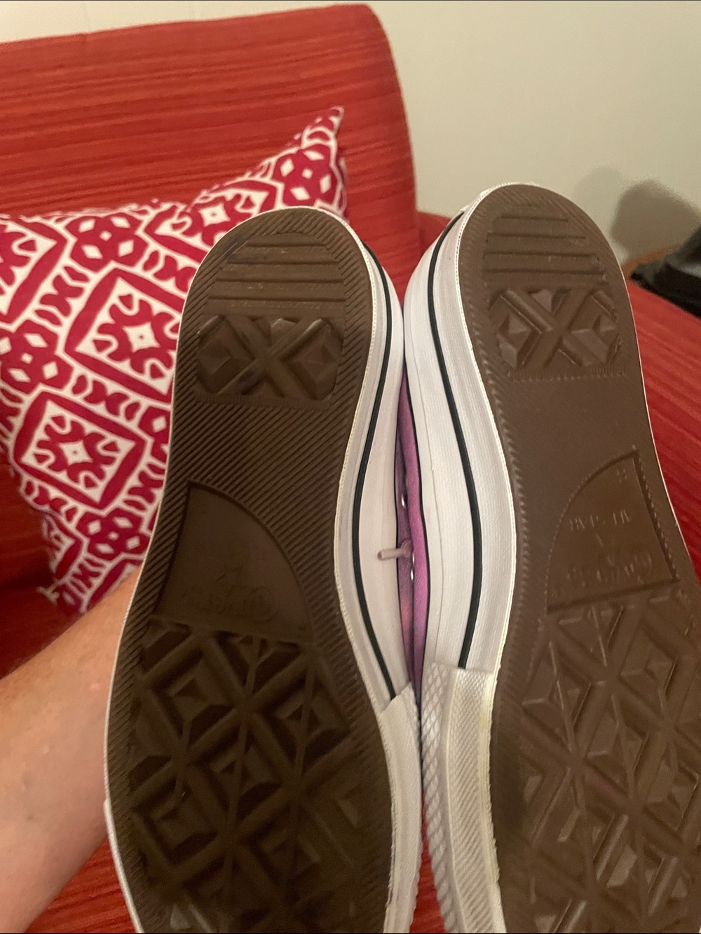 Purple Tie-Dye Low-Top Canvas sneakers - Picture 6 of 17